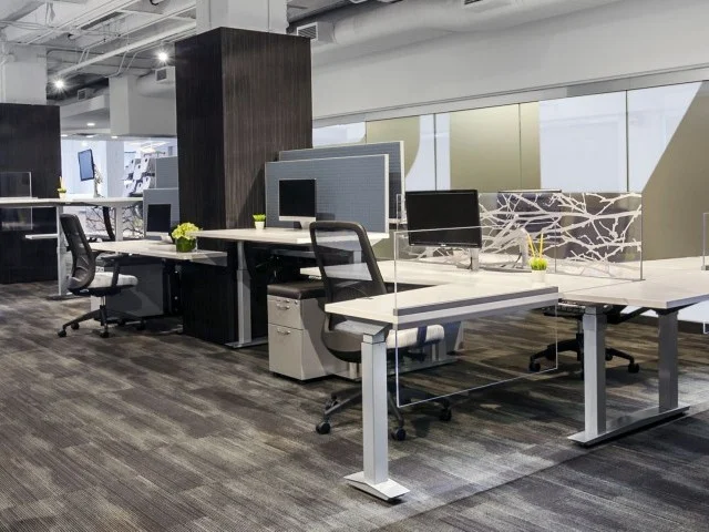 AIS Aloft Workstation Mixed Adjustable Height Tables