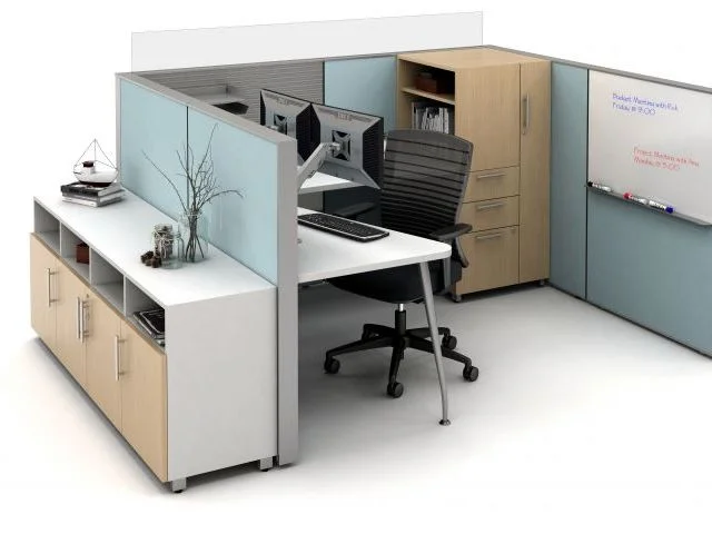 AIS Matrix Open Plan Panel System with whiteboard