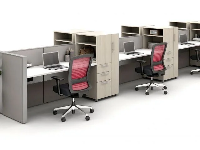 AIS Matrix Spine Open Plan Panel System with Calibrate Storage