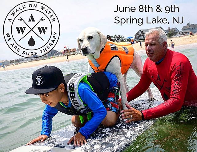 Only a few more days until @awalkonwater is here. Such a great day for all involved.  Hosted by @hammered_sam and @hammersurfschool in Spring Lake.