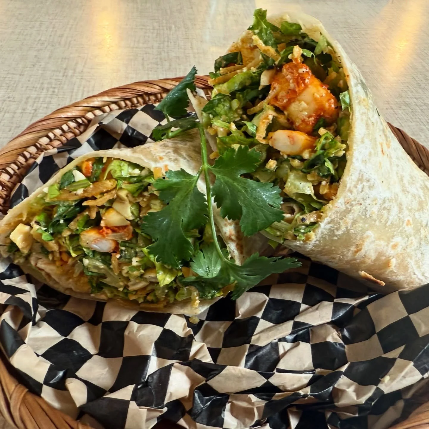 New on the menu and already stealing the spotlight. 🌯🍤✨

Shrimp Adobo Cesar Wrap Bold. Crisp. A little unexpected in the best way.

Adobo seasoned shrimp meets fresh romaine, cotija, crunchy tortilla strips, and creamy caesar all wrapped up warm an