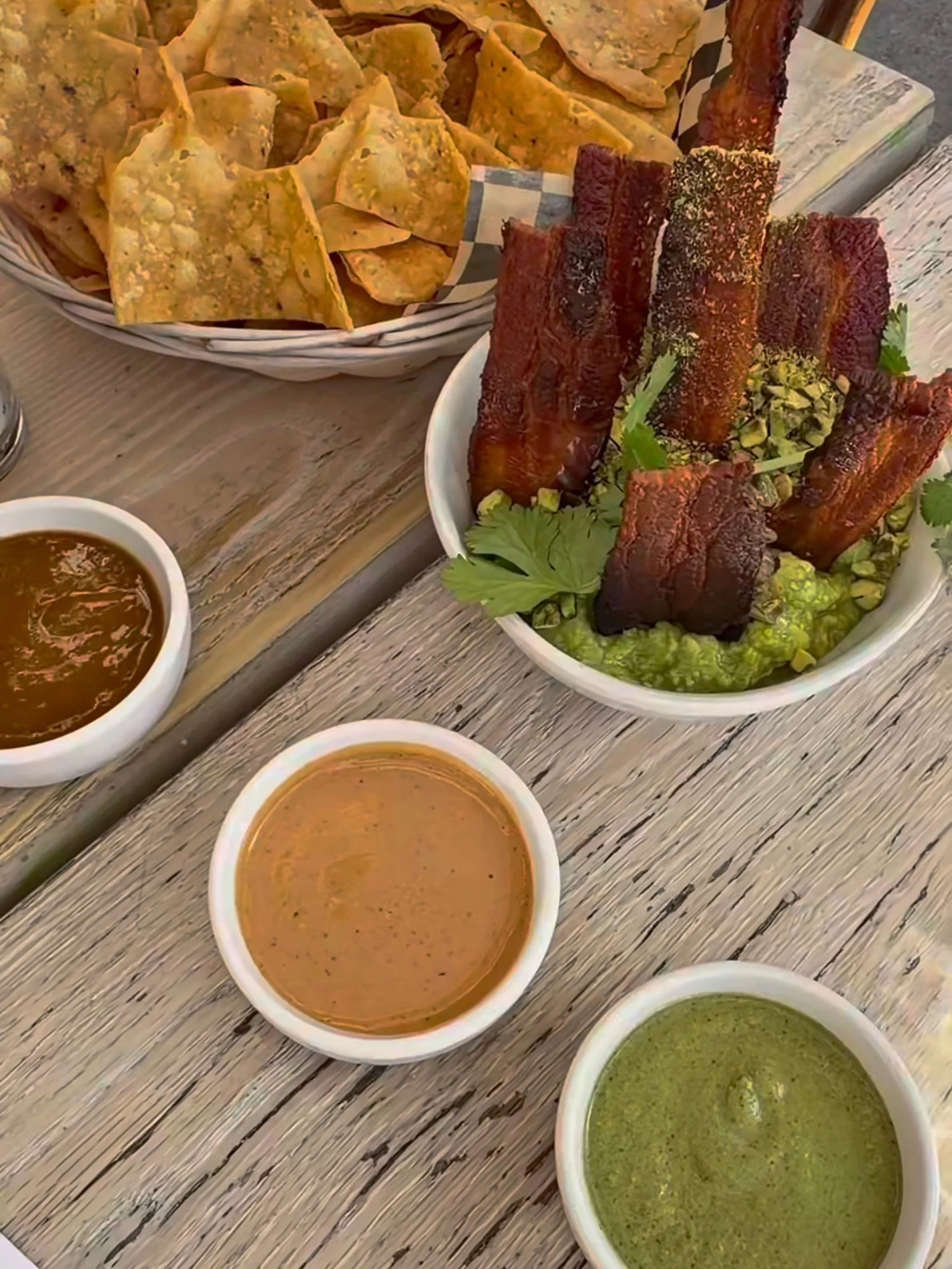 Have you tried our Tres Salsas &amp; Guacamole with Bacon yet? 

Three bold salsas, one unforgettable bite. From smoky chipotle cashew to tangy tomatillo chipotle and fiery habanero pepita, every dip brings its own flavor adventure. Pair it with our 