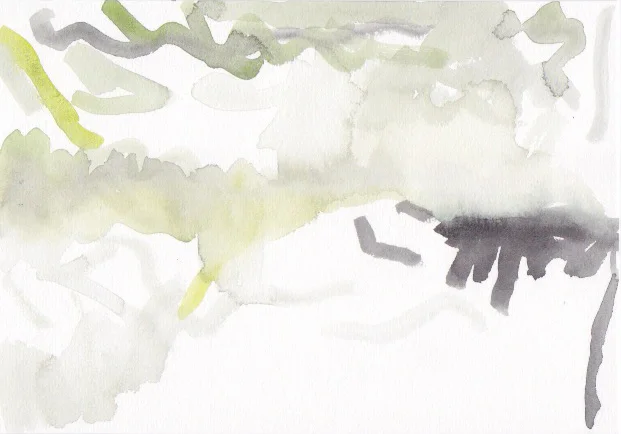 Still from The River, My Camera, and Me, 2015, water, colour, paper, air, A5