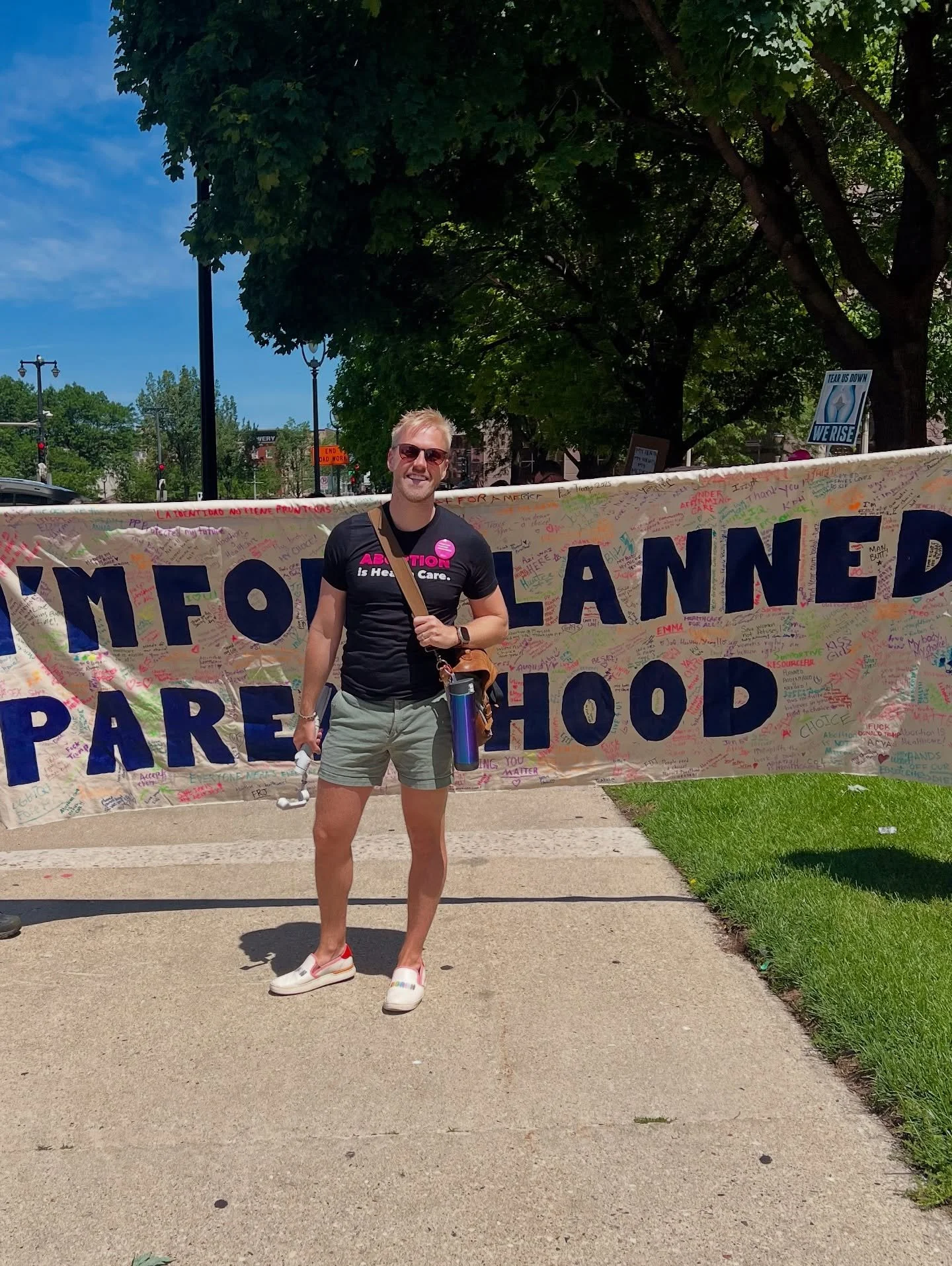 Digital Director&hellip; now with outdoor capabilities.

Most days, I&rsquo;m behind the scenes making sure our message cuts through the noise, but this weekend I got to step out from behind the screen and into the streets.

We marched to stop cuts t