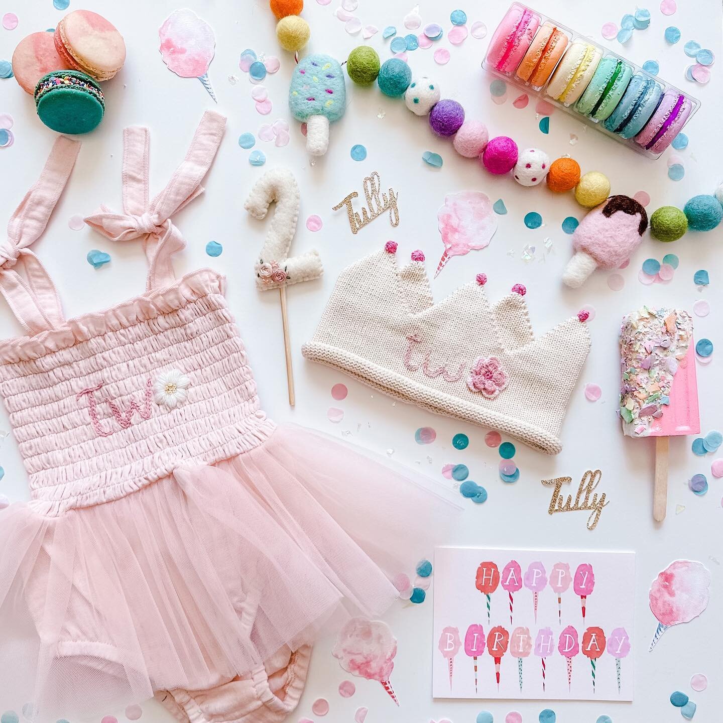 &lsquo;two sweet&rsquo; party prep for my baby girl 🍦💕🍩🎂🍭🍰 🌈🧁💖🍬🍥 🎀🎈