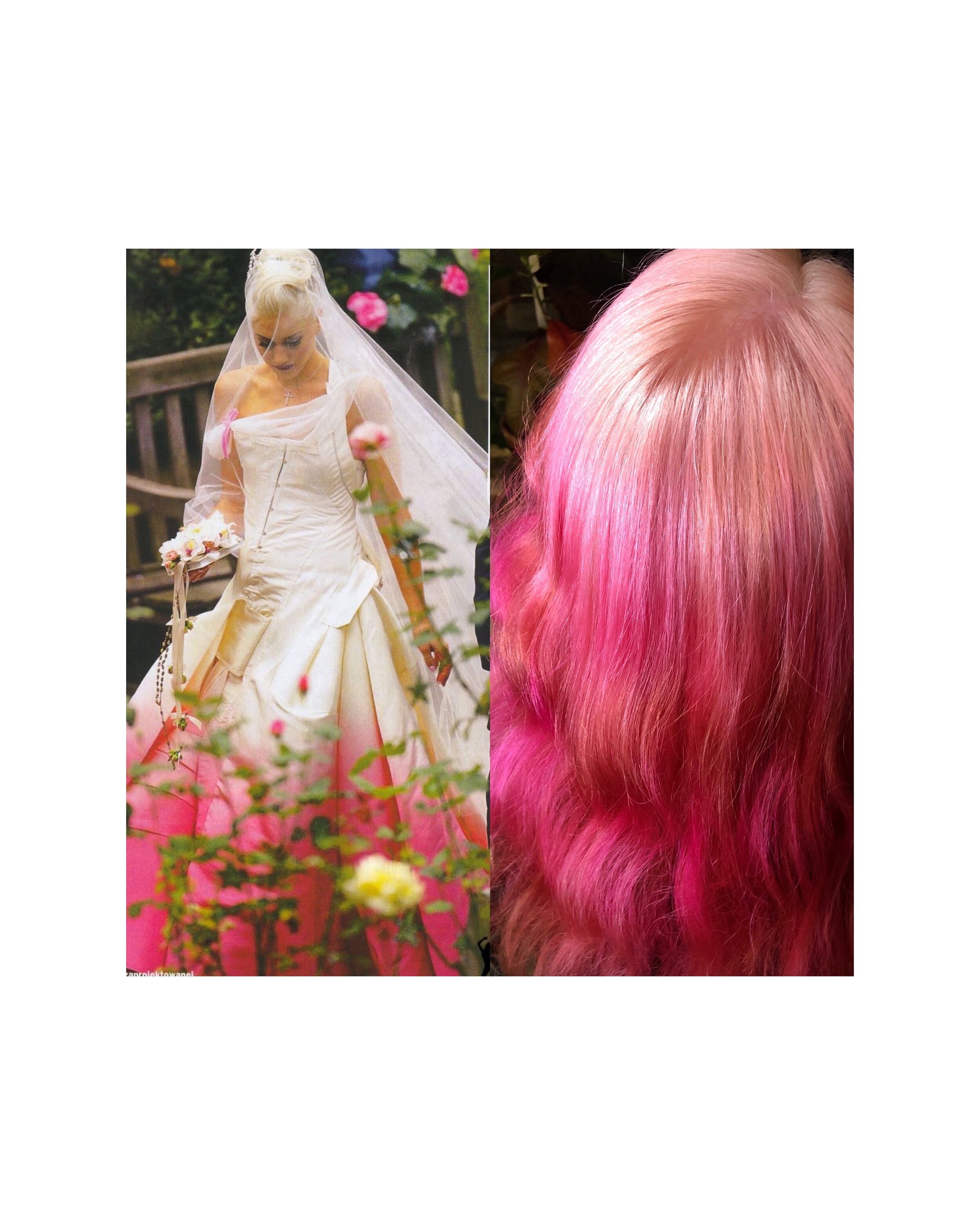 Color inspiration: Dip dyed John Galliano wedding gown!