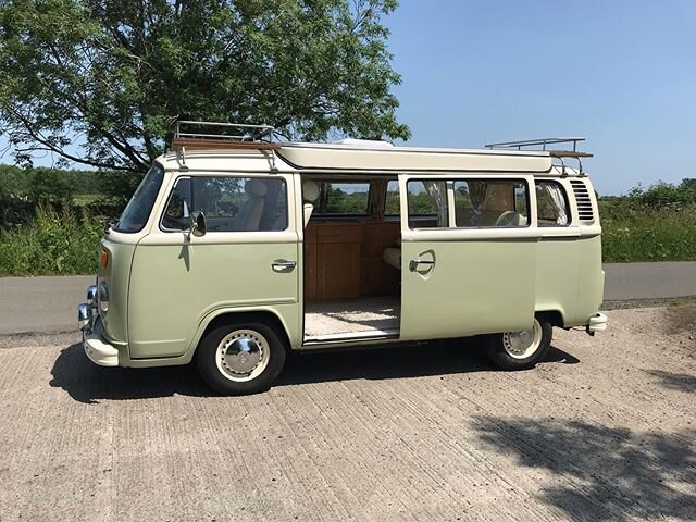 Another fine late bay for sale ,2000 litre engine ,power steering, loads of accessories and gadgets the ultimate European / uk road trip machine ! A top class resto and full mechanical overhaul ! Ready to cruise &pound;29,999.00 #werestoreclassicvws
