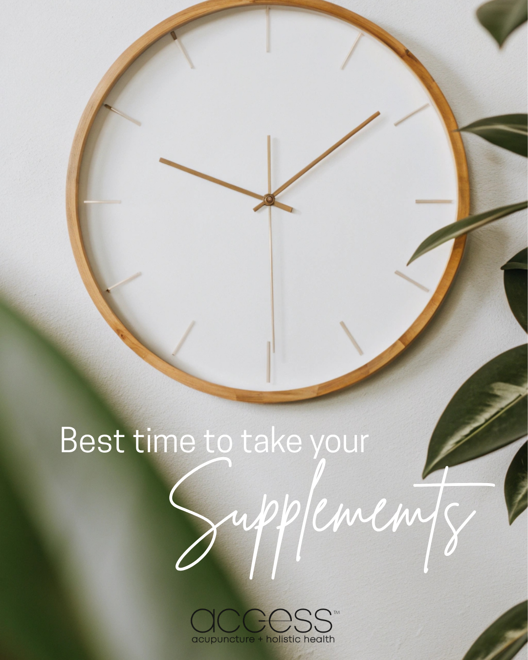 Best time to take your supplements
