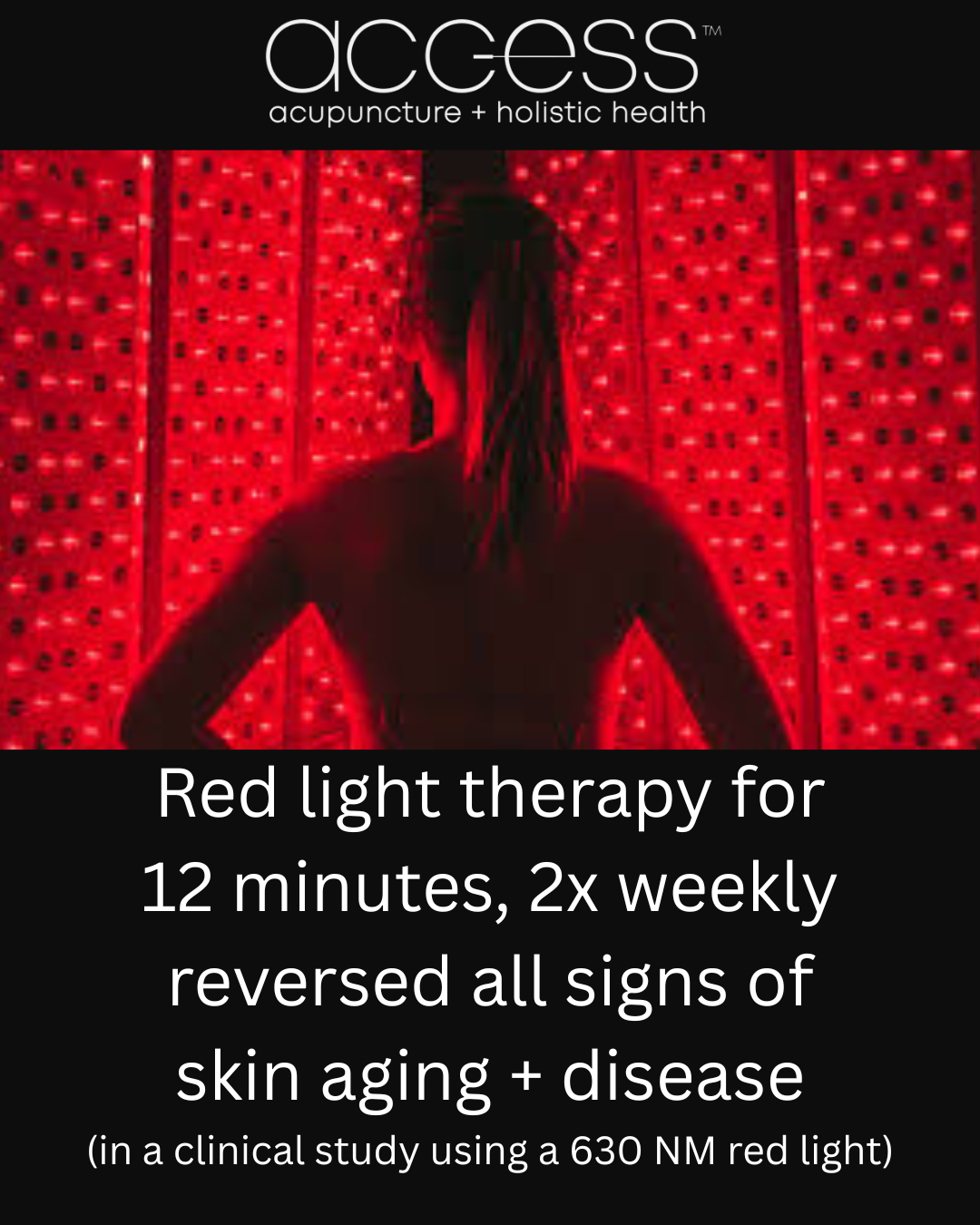 Red light therapy reversed all signs of aging + disease.