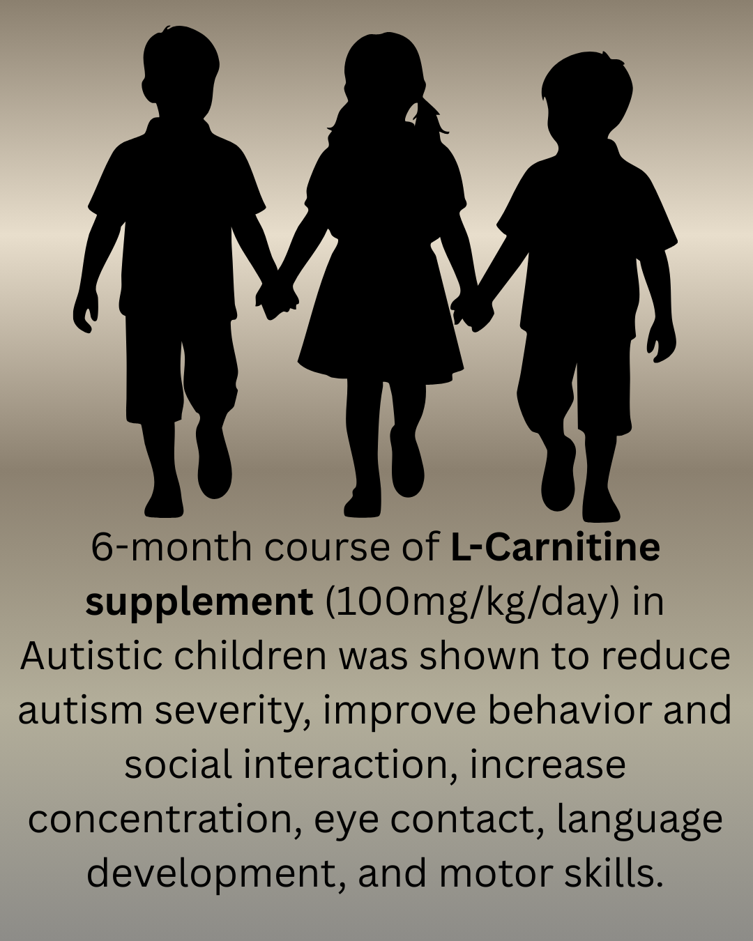 Exploring L-Carnitine Supplementation as Support for Children with Autism