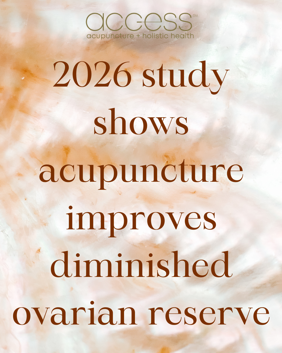 2026 study shows acupuncture improves diminished ovarian reserve