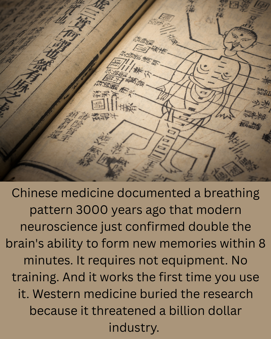 Ancient Chinese breathing technique to enhance memory