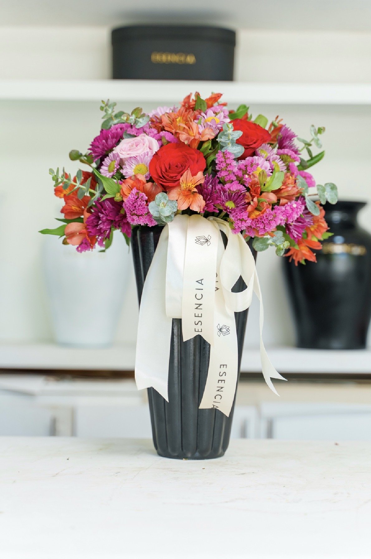 bouquet en base negra