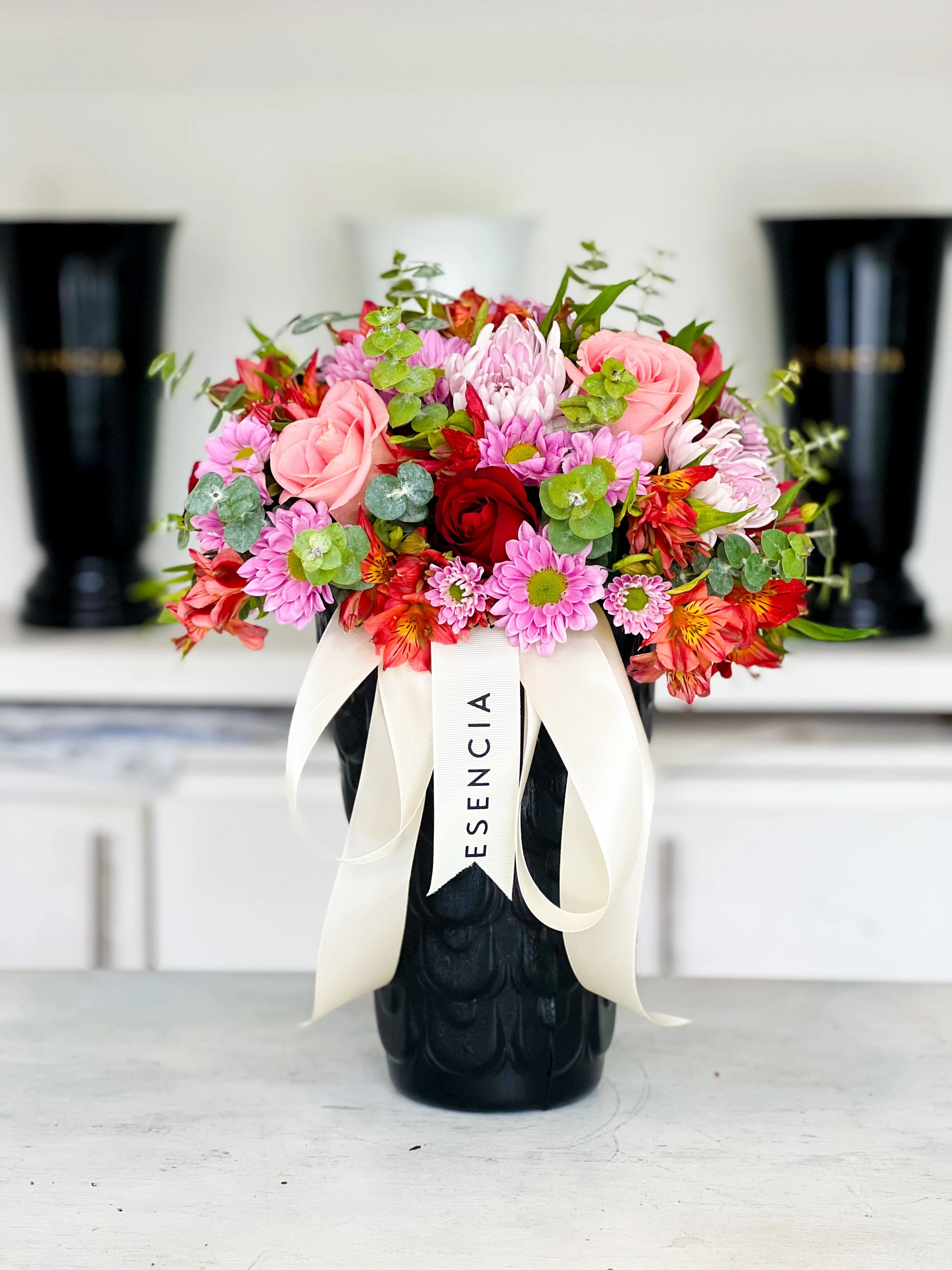 bouquet en base negra