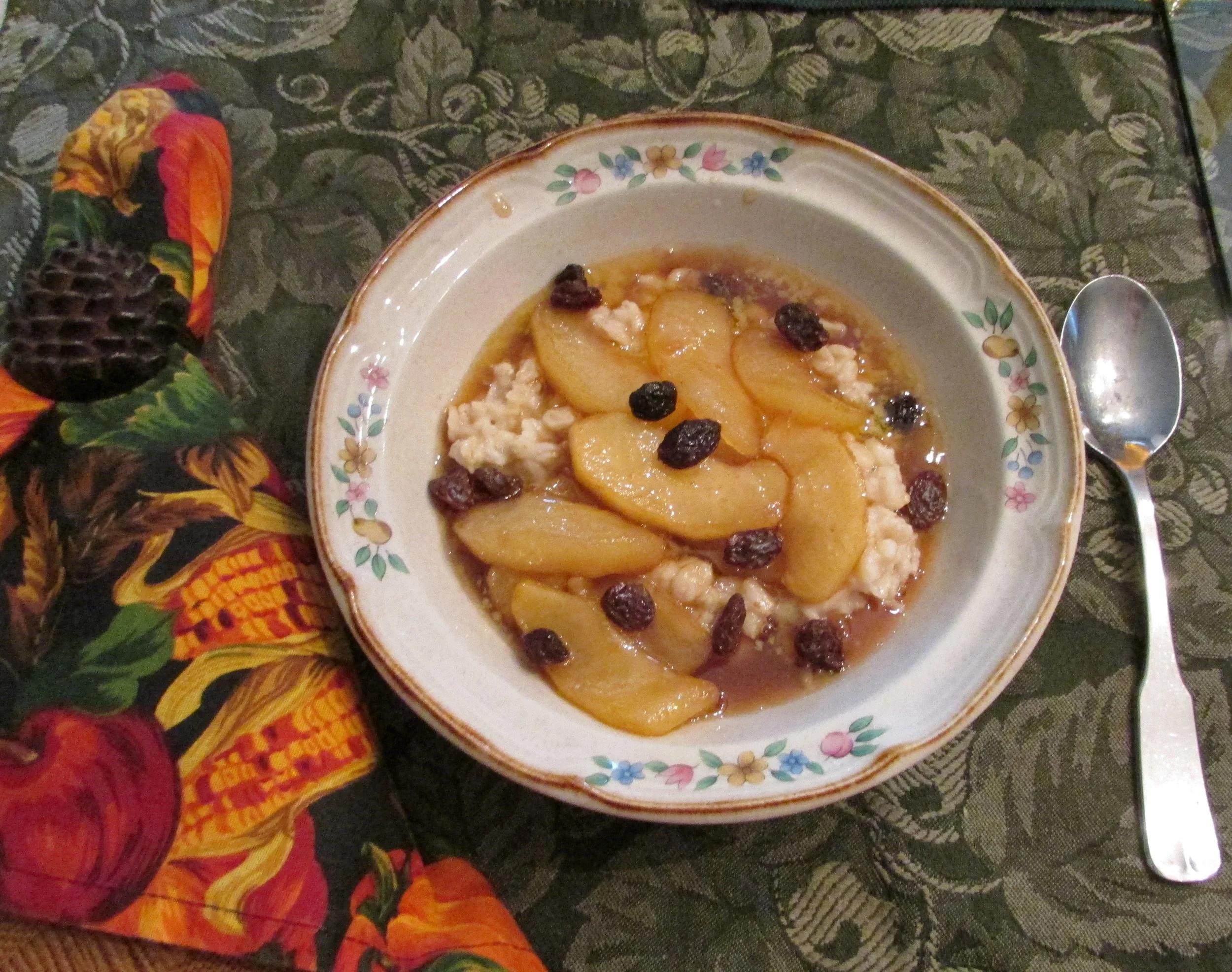 Fried Apples and Oatmeal