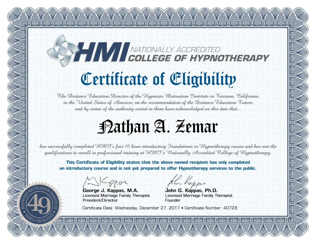 Hypnotherapy School History