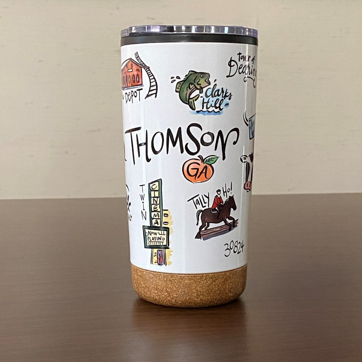 Cork Bottom Tumbler, Customizable Sonoma 20 oz Coffee Tumbler