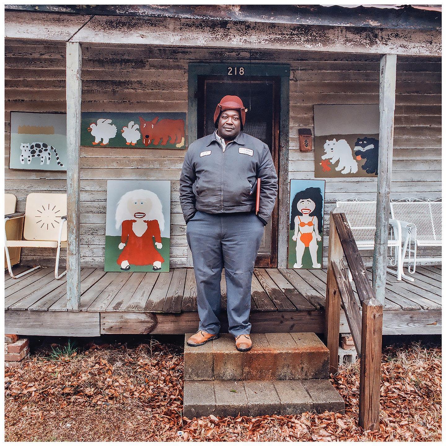 Visit McDuffie Museum to see Jake's Porch and some of his artwork.
Repost from Shrine : This photo of Jake McCord by the incomparable Ted Degener @teddegener says it all. McCord painted for the world to see, specifically for the locals of Thomson, GA