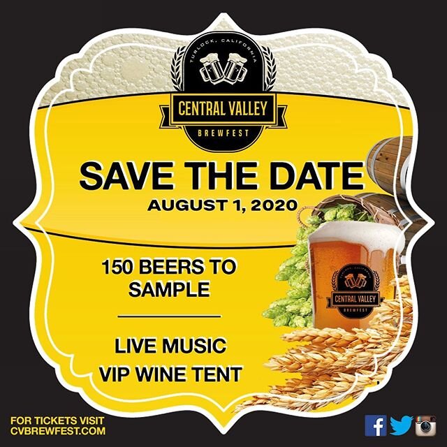 🚨NEW DATE ALERT🚨 We can&rsquo;t wait to celebrate with you this summer! #aug1 #cvbrewfest