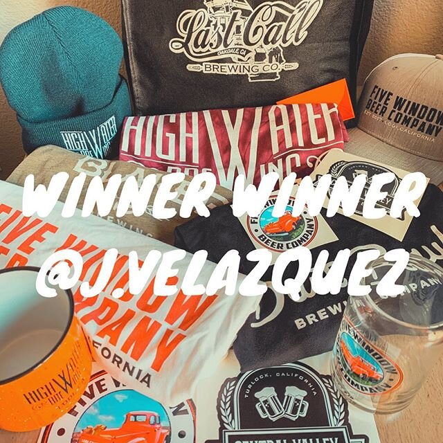 Congratulations @j.velaazquez! You are the winner of the ultimate local craft brewery swag bag! #cvbrewfest