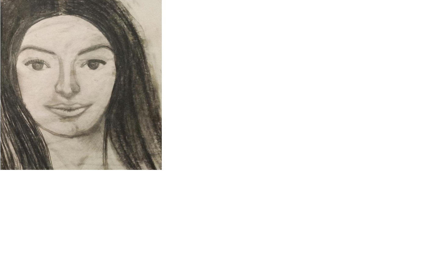 GIRL PORTRAIT PENCIL AND CHARCOAL