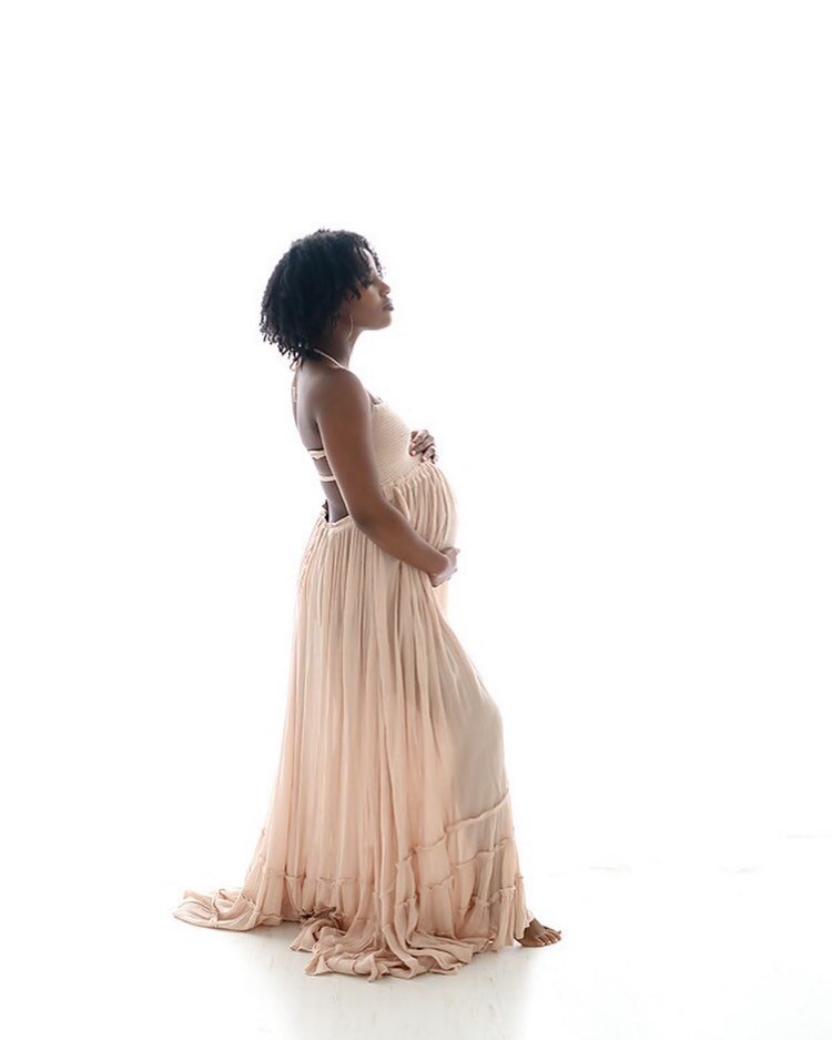 Huge windows make for some epic back-lit images.  Maternity photo by @melissakleinphotography