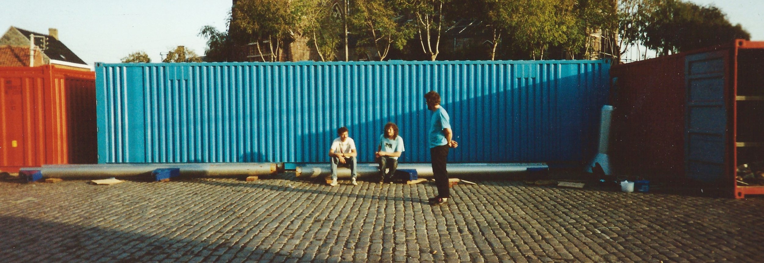 Opbouw Containers in Leffinge voor Leffinge Leuren