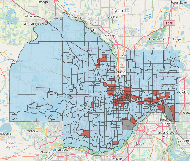 Mapping concentrated poverty in Minneapolis-St. Paul