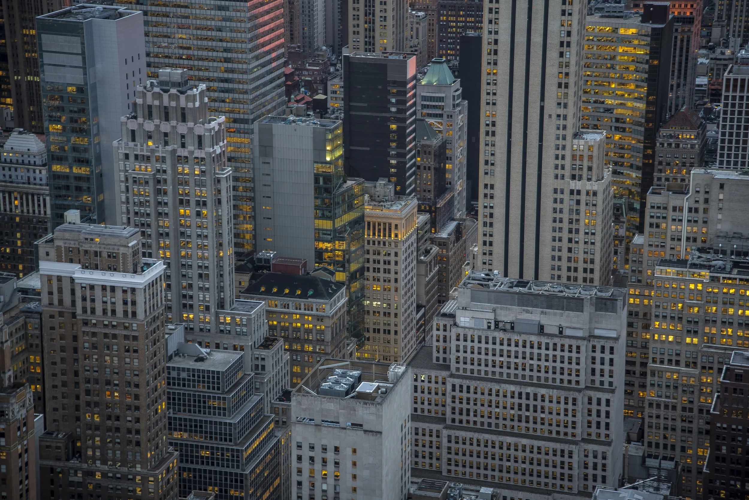 Which cities have the most downtown employment?