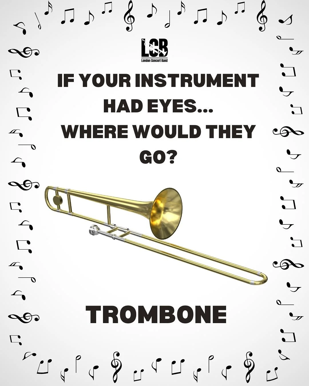 If a trombone had eyes&hellip; where would they go? 👀

Drop your vote in the comments! 🤣