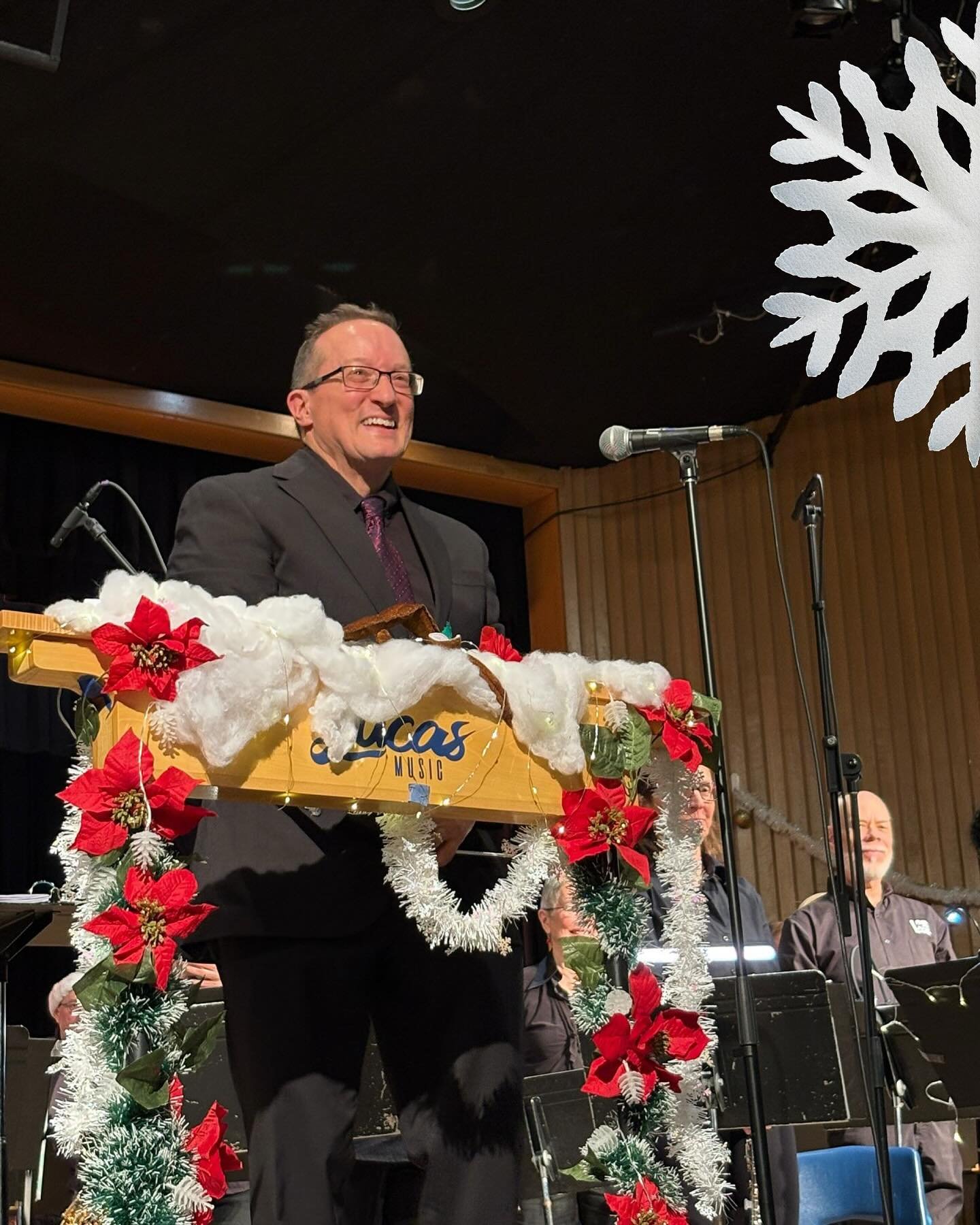 Oh, the weather outside was frightful, but the comfort and joy in the auditorium warmed the entire afternoon.

THANK YOU for joining us and making our holiday concert so special!

Happy holidays!