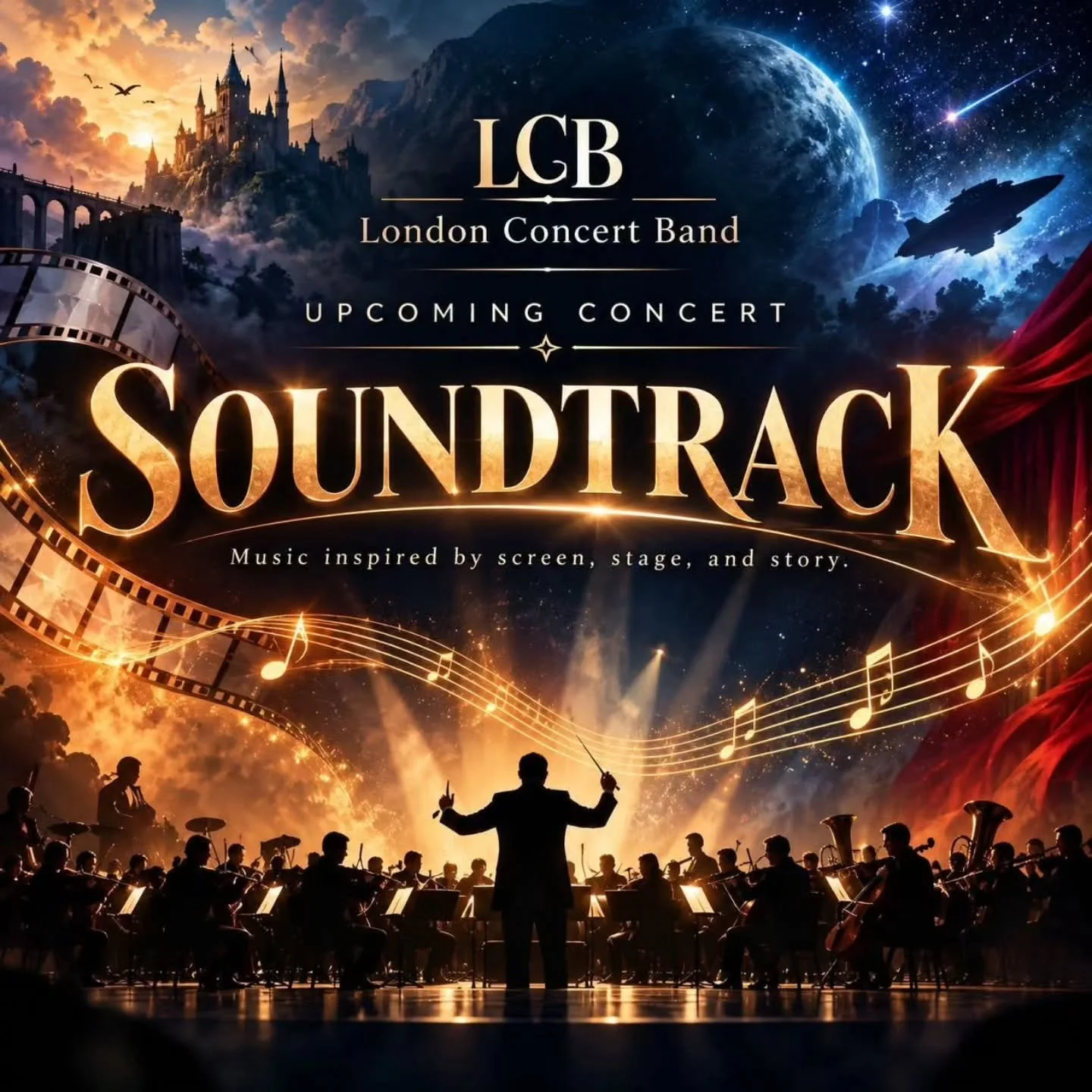 Join the London Concert Band for SOUNDTRACK.

 An exciting concert inspired by the magic of screen, stage, and story. It&rsquo;s a musical journey you won&rsquo;t want to miss!

Tickets available at www.londonconcertband.ca or grab them at the door !