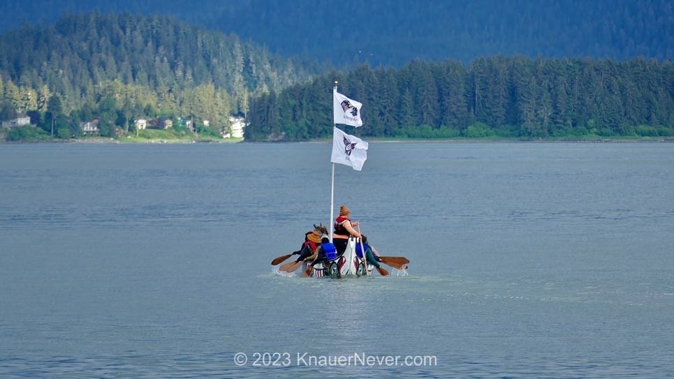 One People Canoe Society paddles home