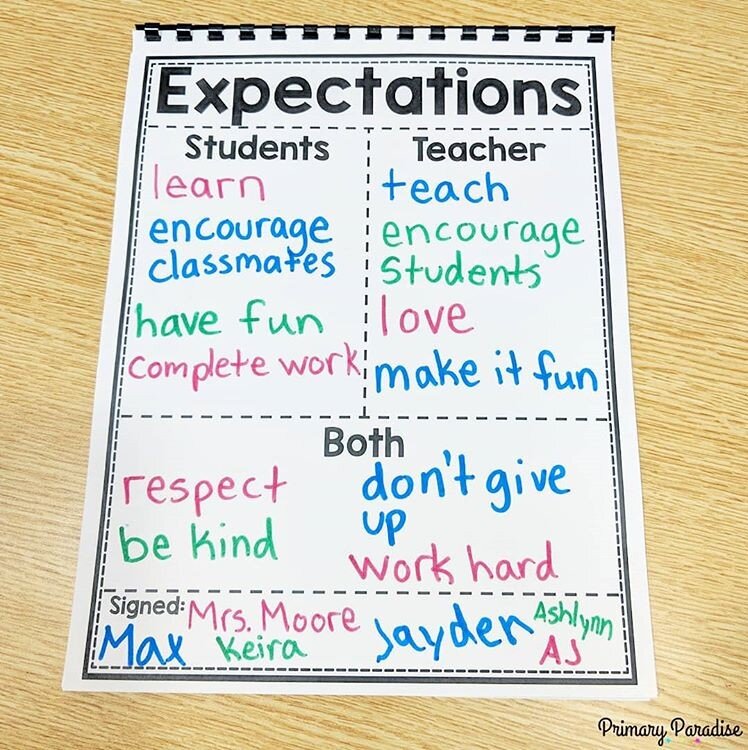 expectation to your english teacher