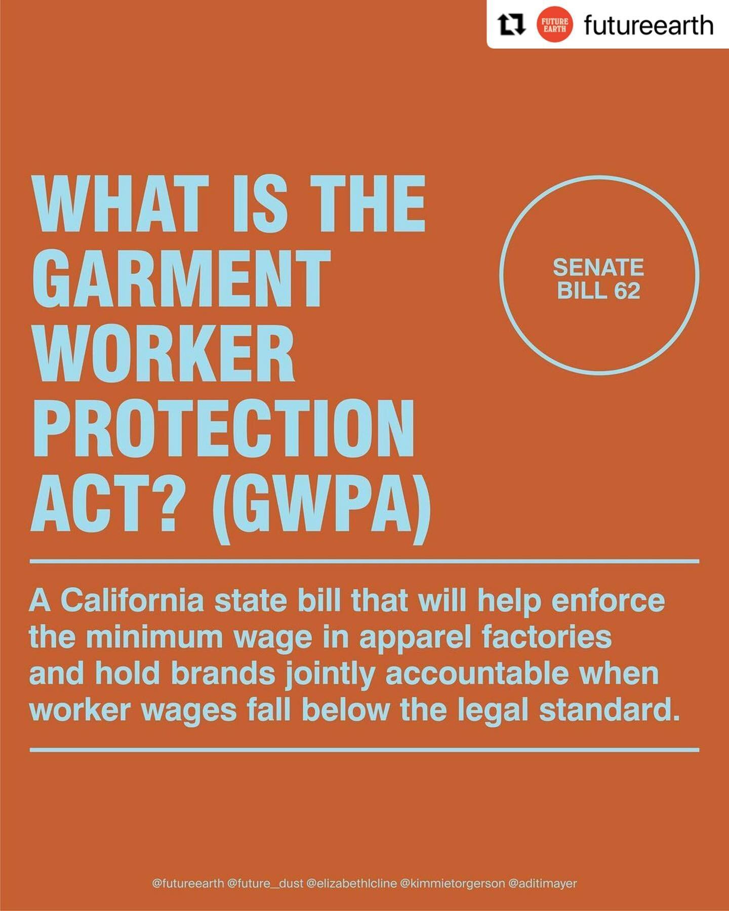 CA参议院拨款委员会投票# SB62本月,参议院投票后不久! !让我们这样做。感谢everyone’支持# garmentworkerprotectionact为止。坚持下去! !您的支持和mega-mat声音