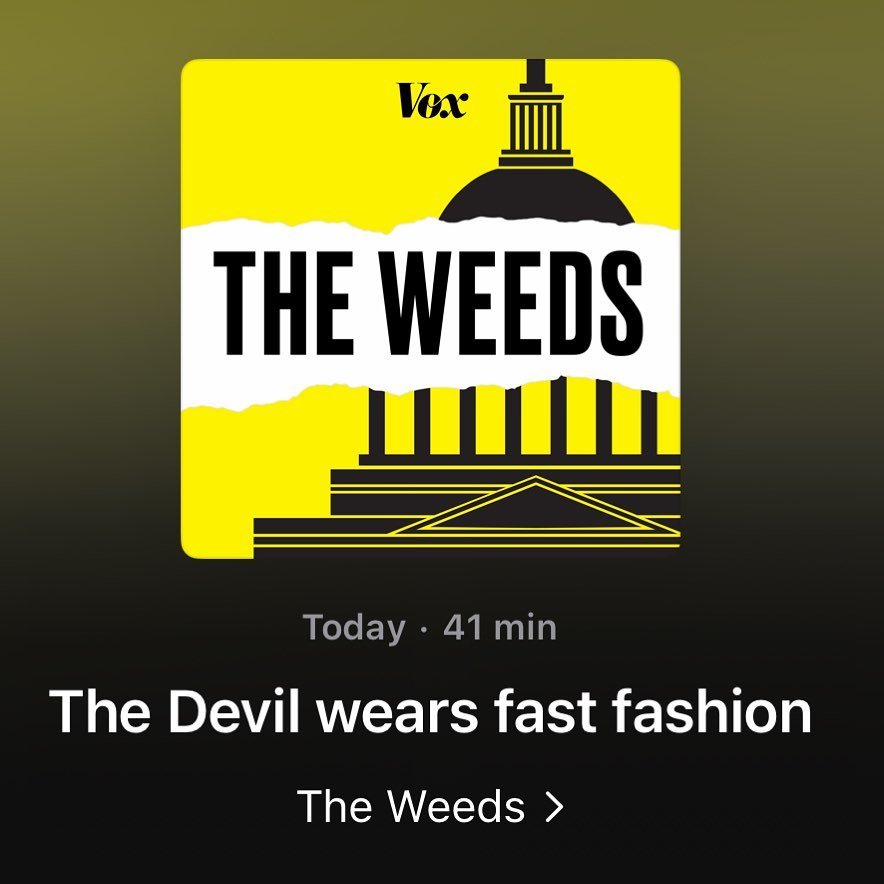What a thrill to be invited on one of my personal favorite podcasts, Vox&rsquo;s policy podcast The Weeds! ☺️ Hit the bio link to listen. ⬆️

We cover everything from NAFTA back in the 1990s and how we got into this mess and some of the exciting fash