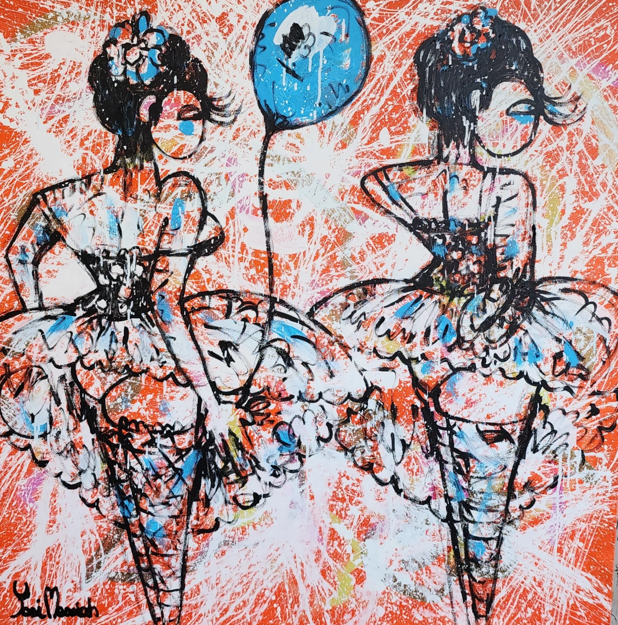 Holding A Blue Balloon