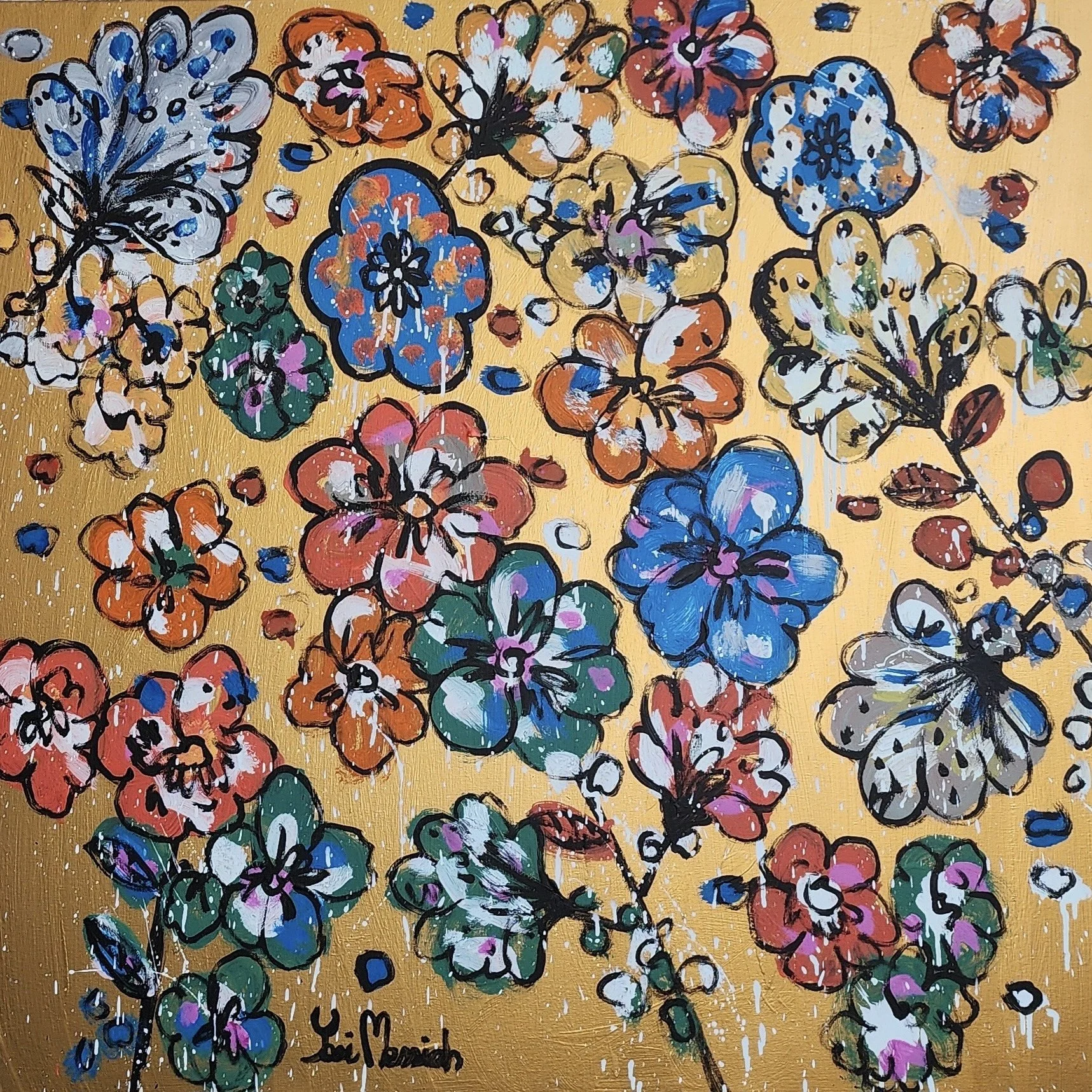 Golden Flower Garden Cherry Blossom