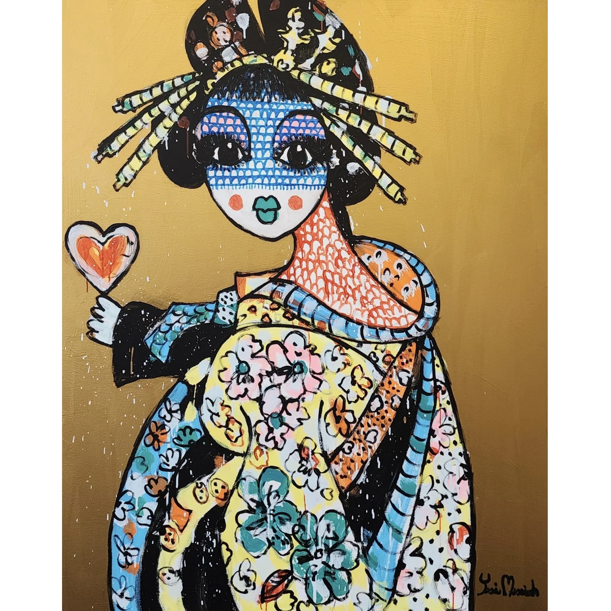 Lucy Holding My Love Heart