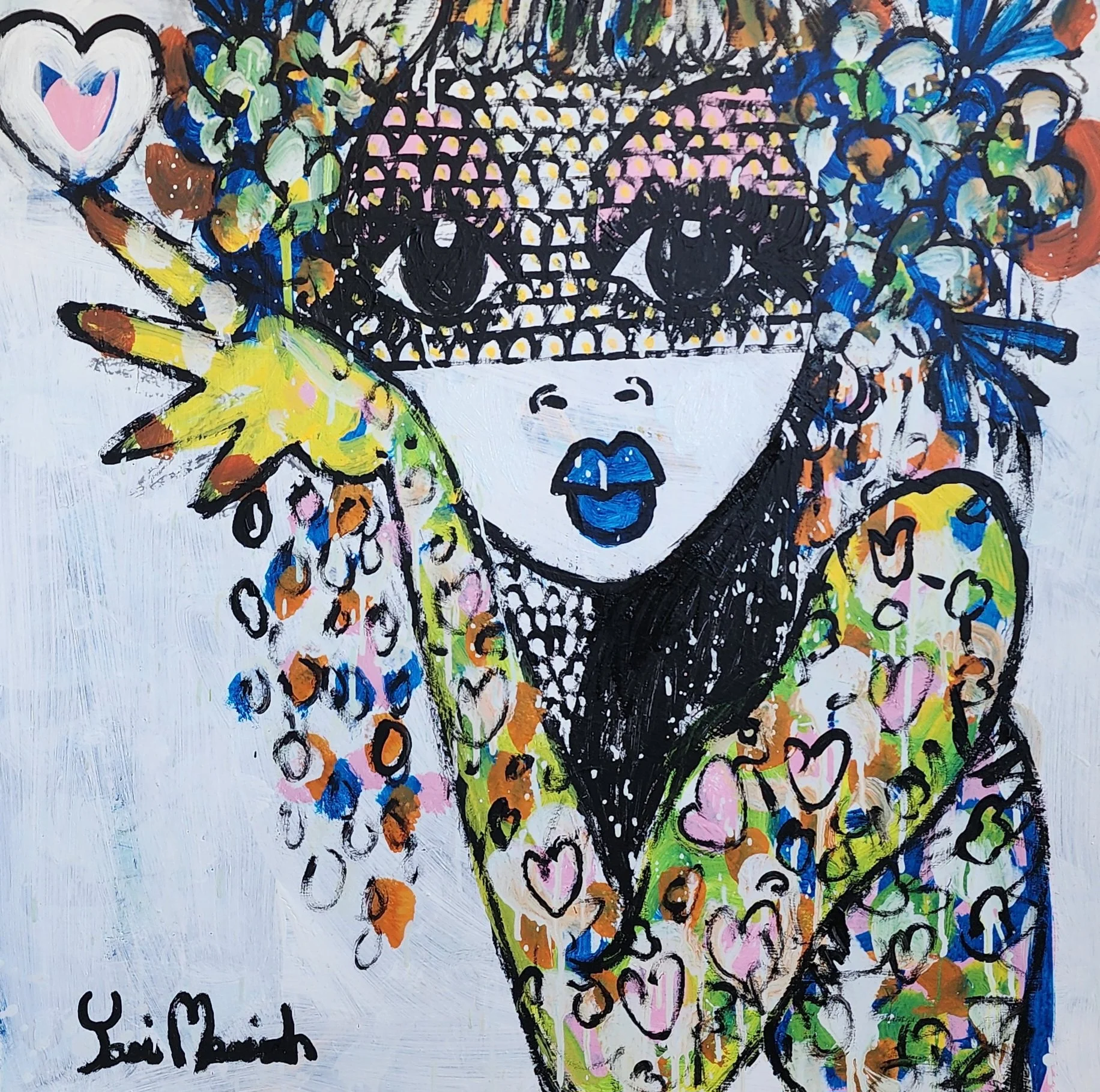 On Tip Of My Finger Holding Heart 