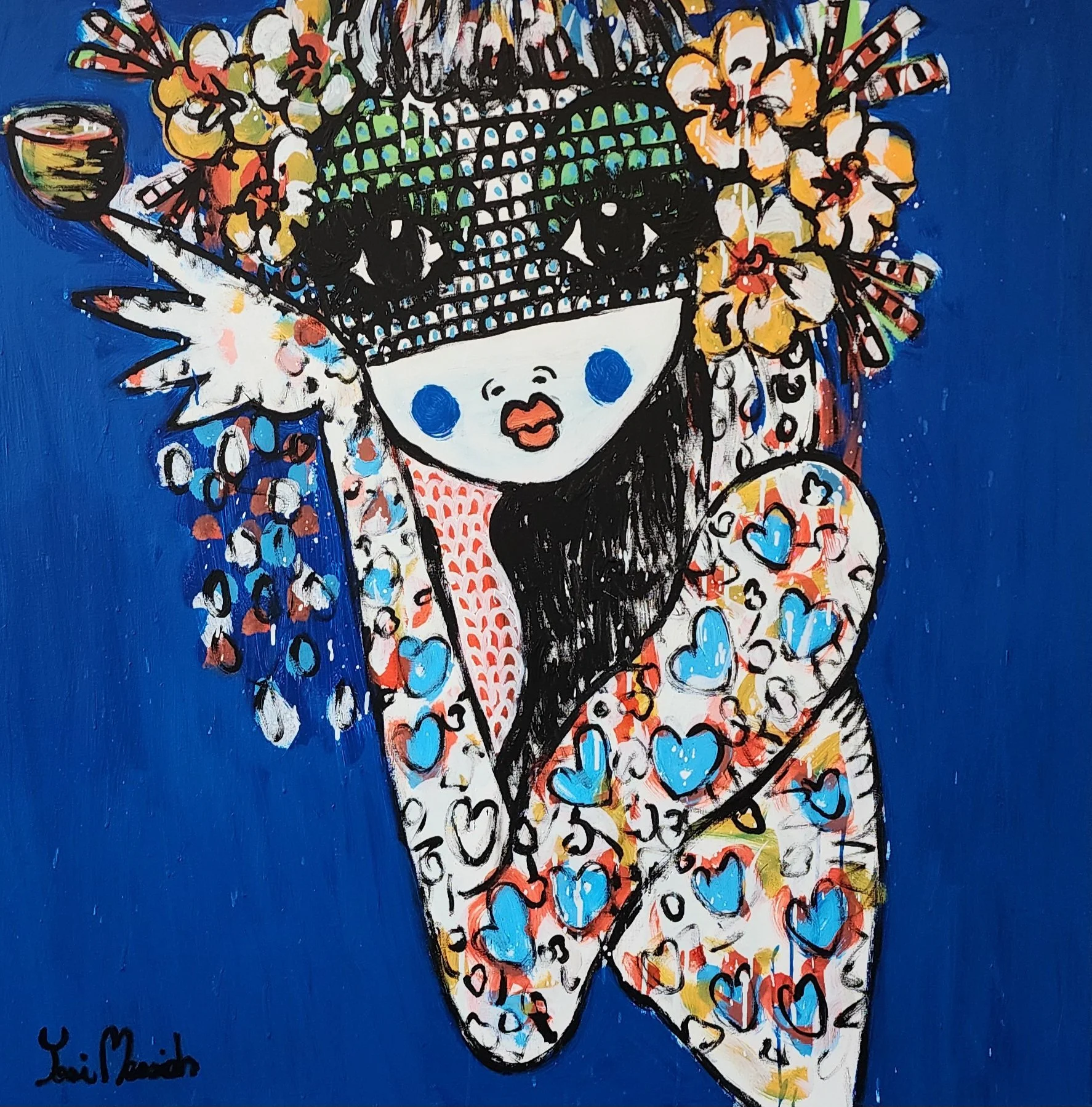 She Is A Flower Girl Tea Time