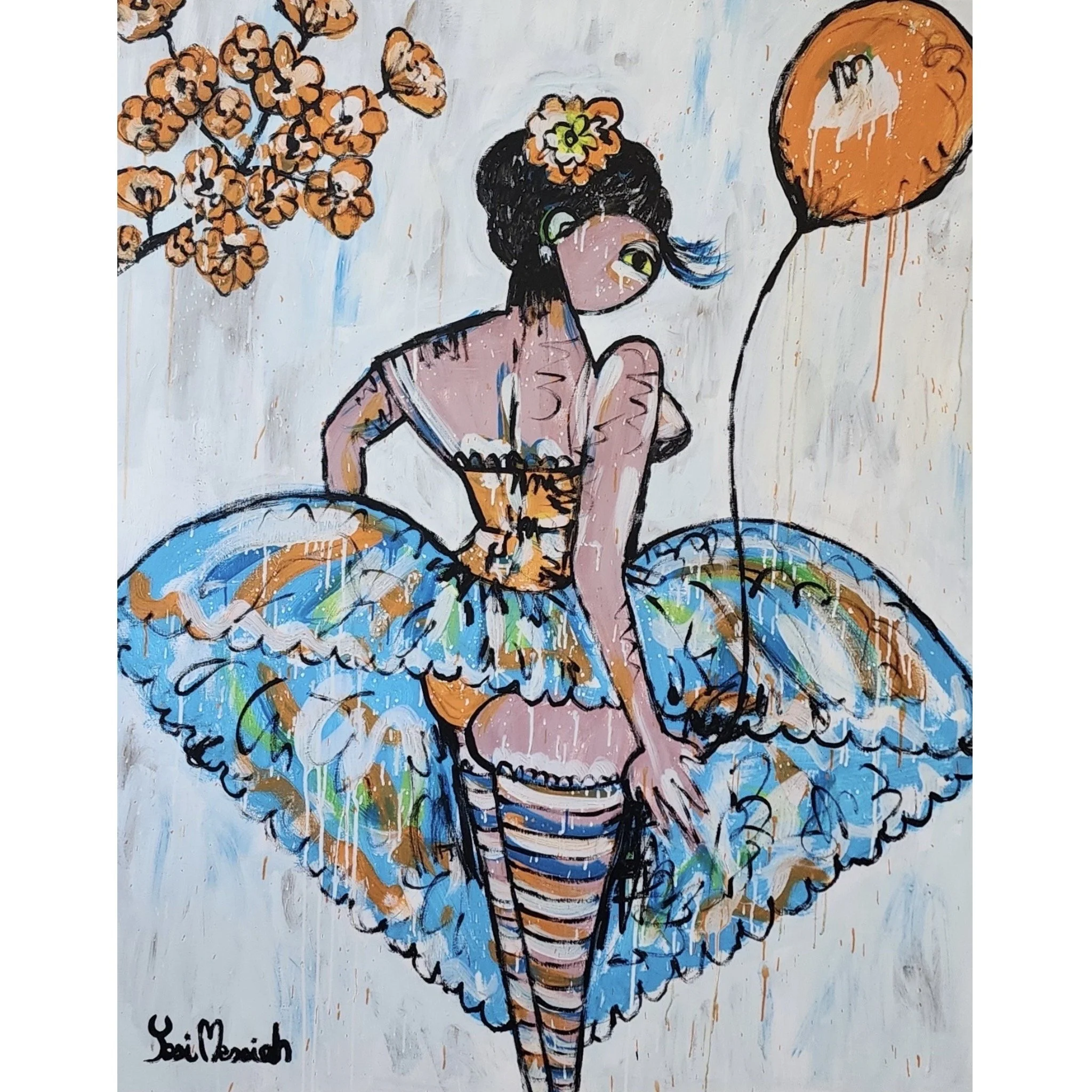 Single Dancer, Orange Balloon