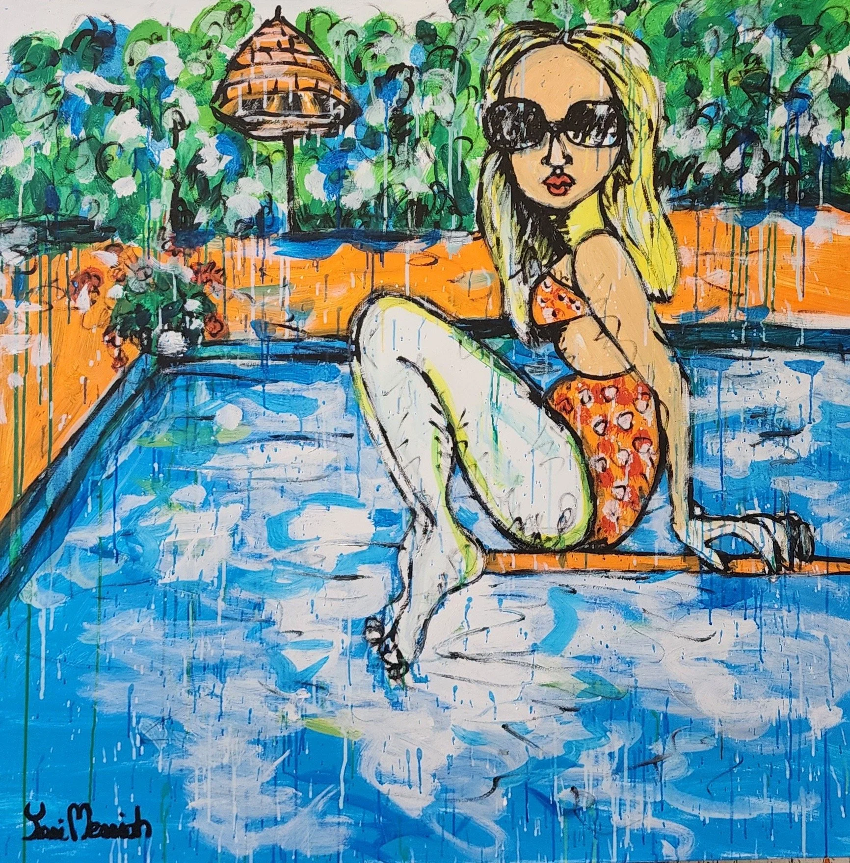 My garden Day By The Pool,