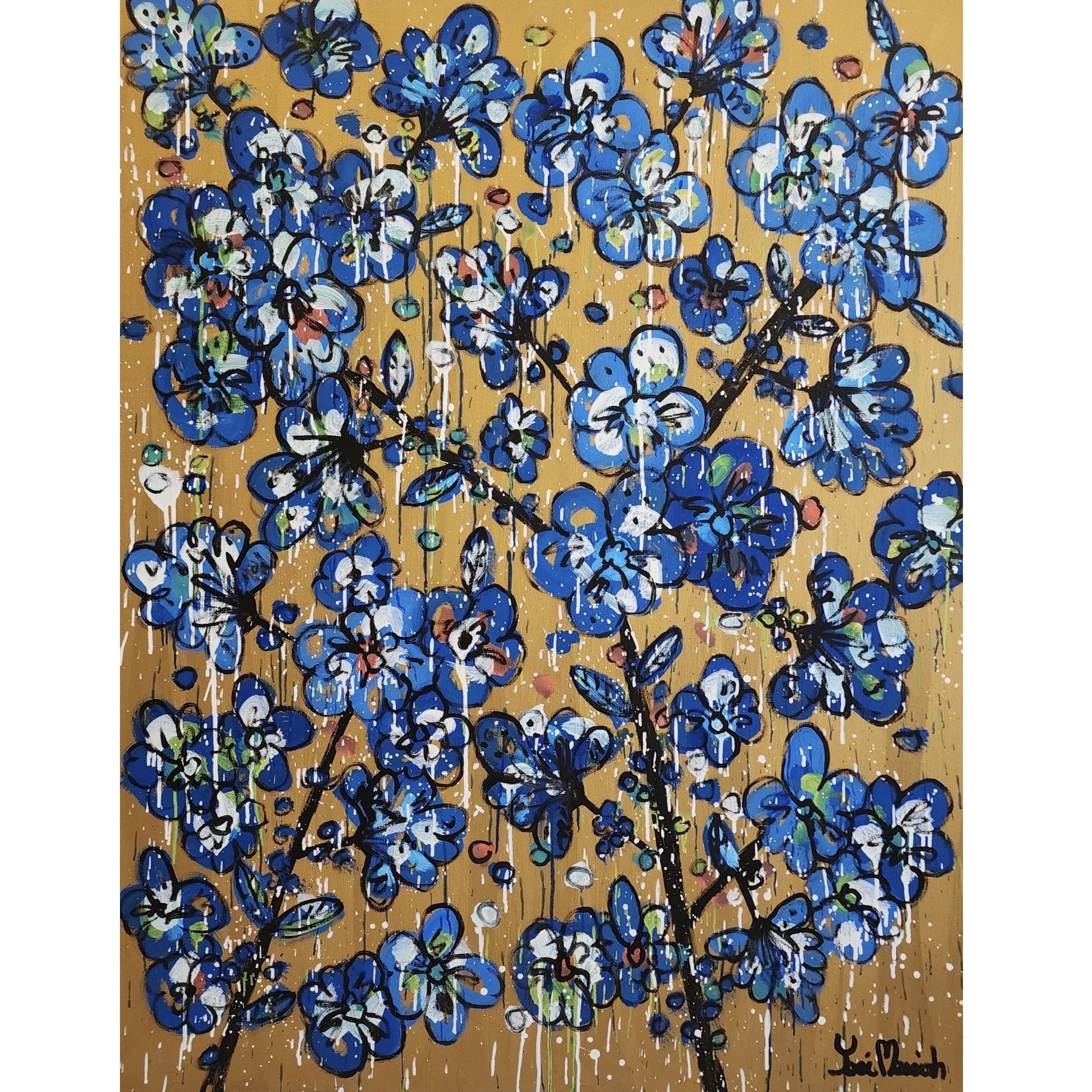 Midnight Blue Magical Blossom