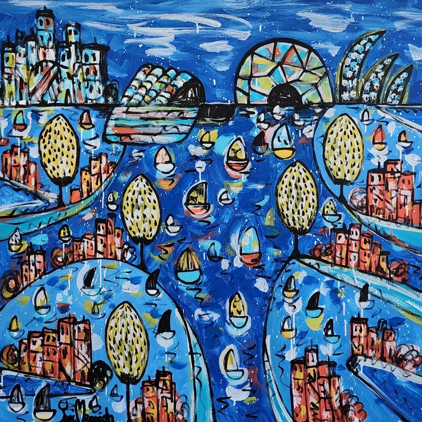  Shimmering Blue The Harbour