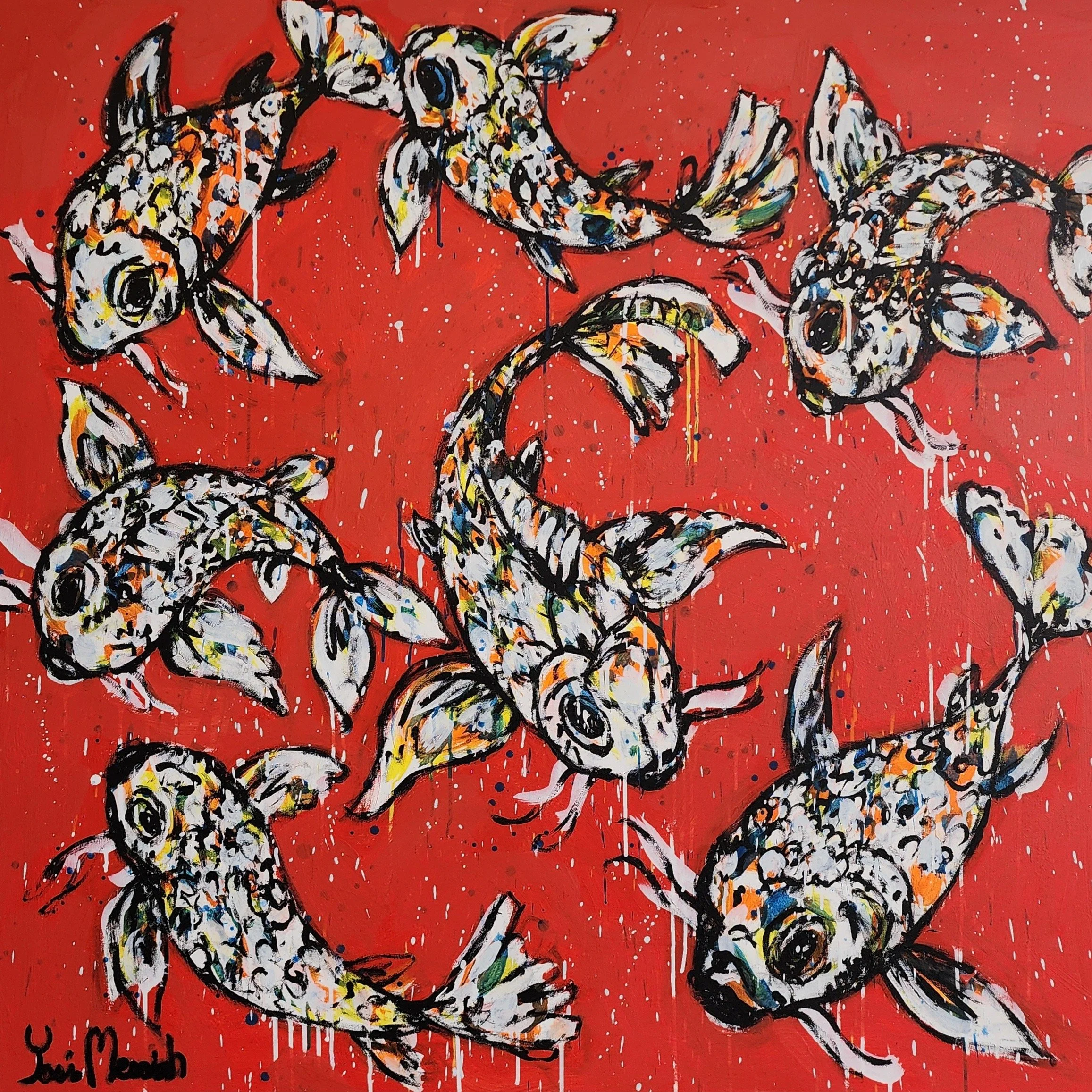 Fire Red swimmers