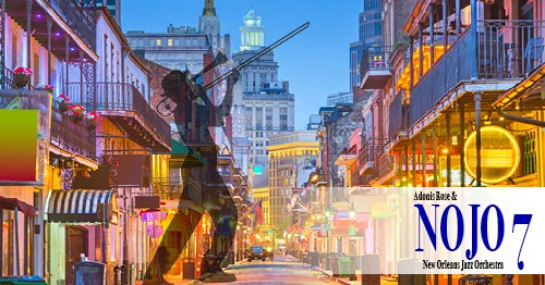 Adonis Rose &amp; NOJO 7 of the New Orleans Jazz Orchestra play the music of Allen Toussaint on 11/24/19 at the Irvine Barclay Theatre