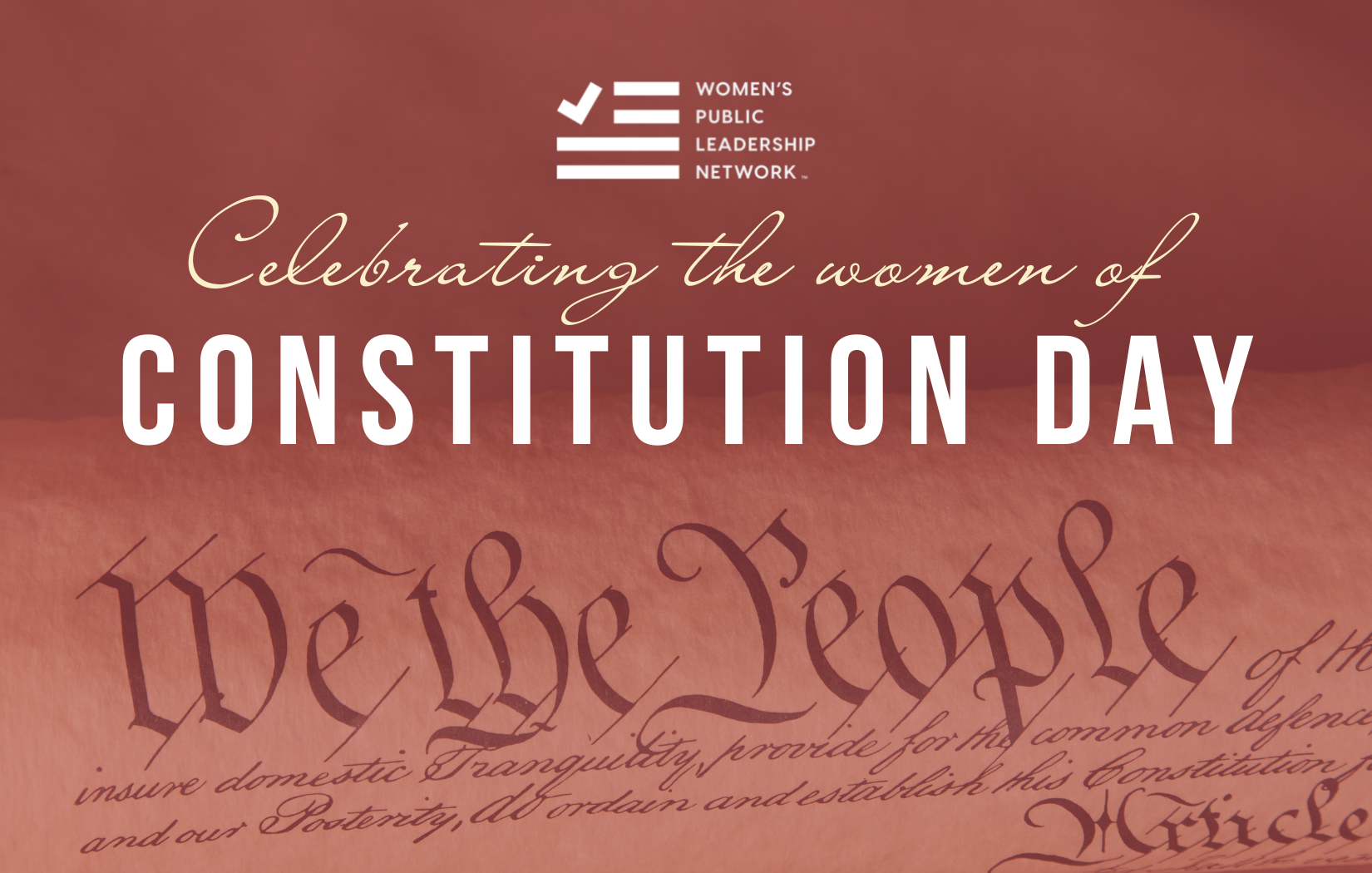 Celebrating the Women of Constitution Day — Women's Public Leadership