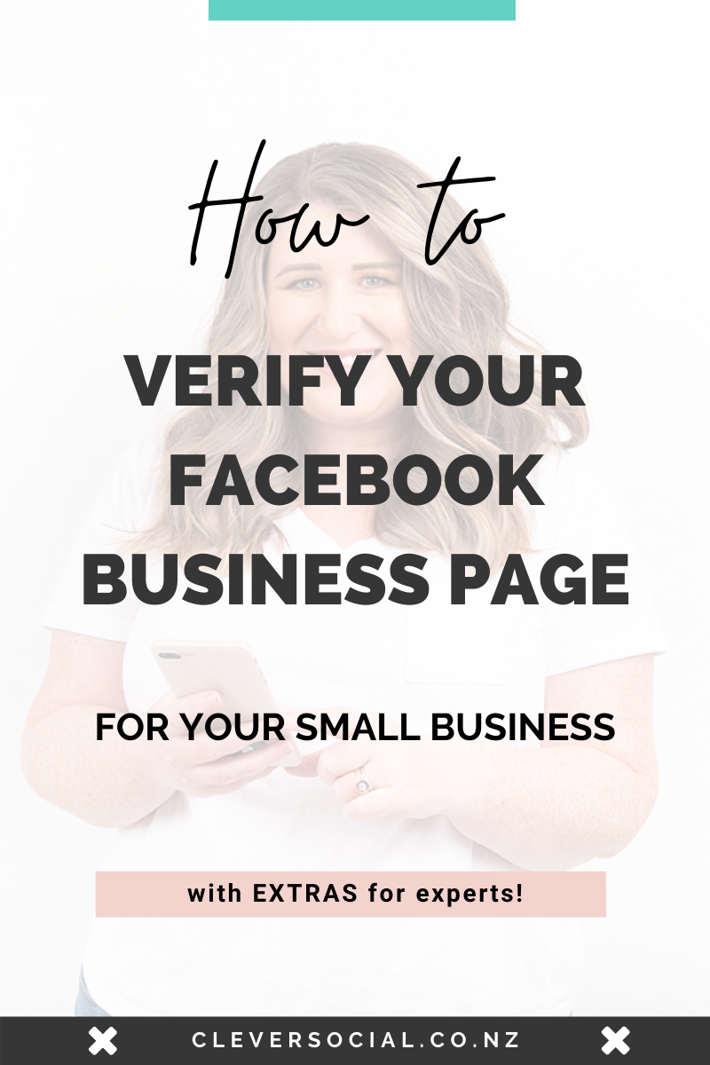 How to verify your facebook business page