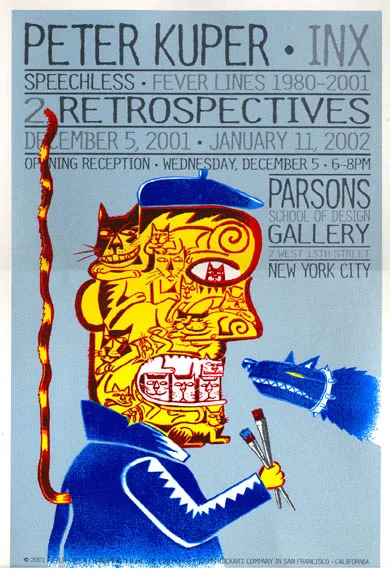 Peter Kuper "INX" Show Poster
